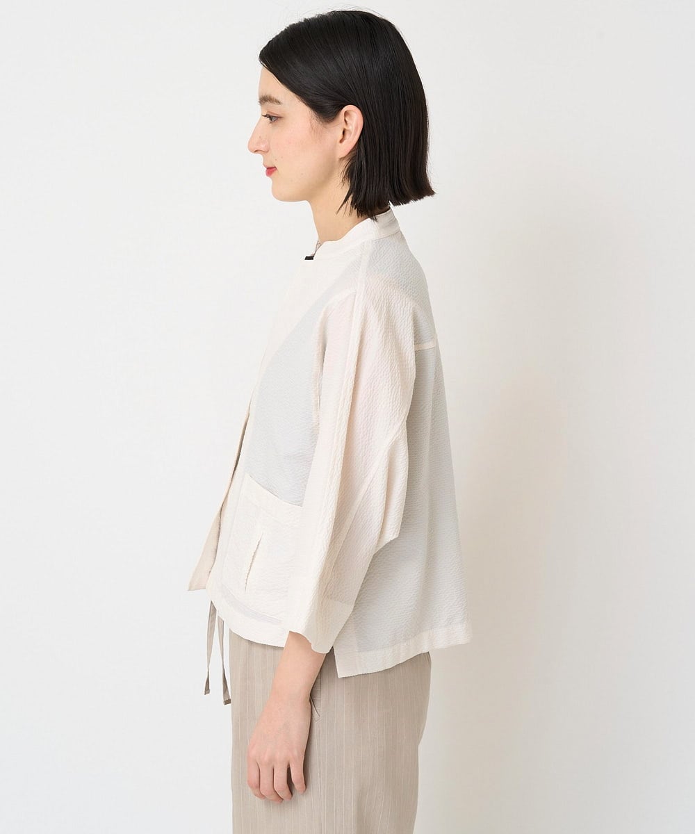 PHBGV50330 GEORGES RECH(小さいサイズ)(メゾン ドゥ サンク)  [セットアップ対応]サッカーショートシャツジャケット アイボリー