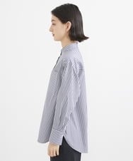 PHBGW30250 GEORGES RECH(小さいサイズ)(メゾン ドゥ サンク) オーセンティックストライプシャツ ネイビー