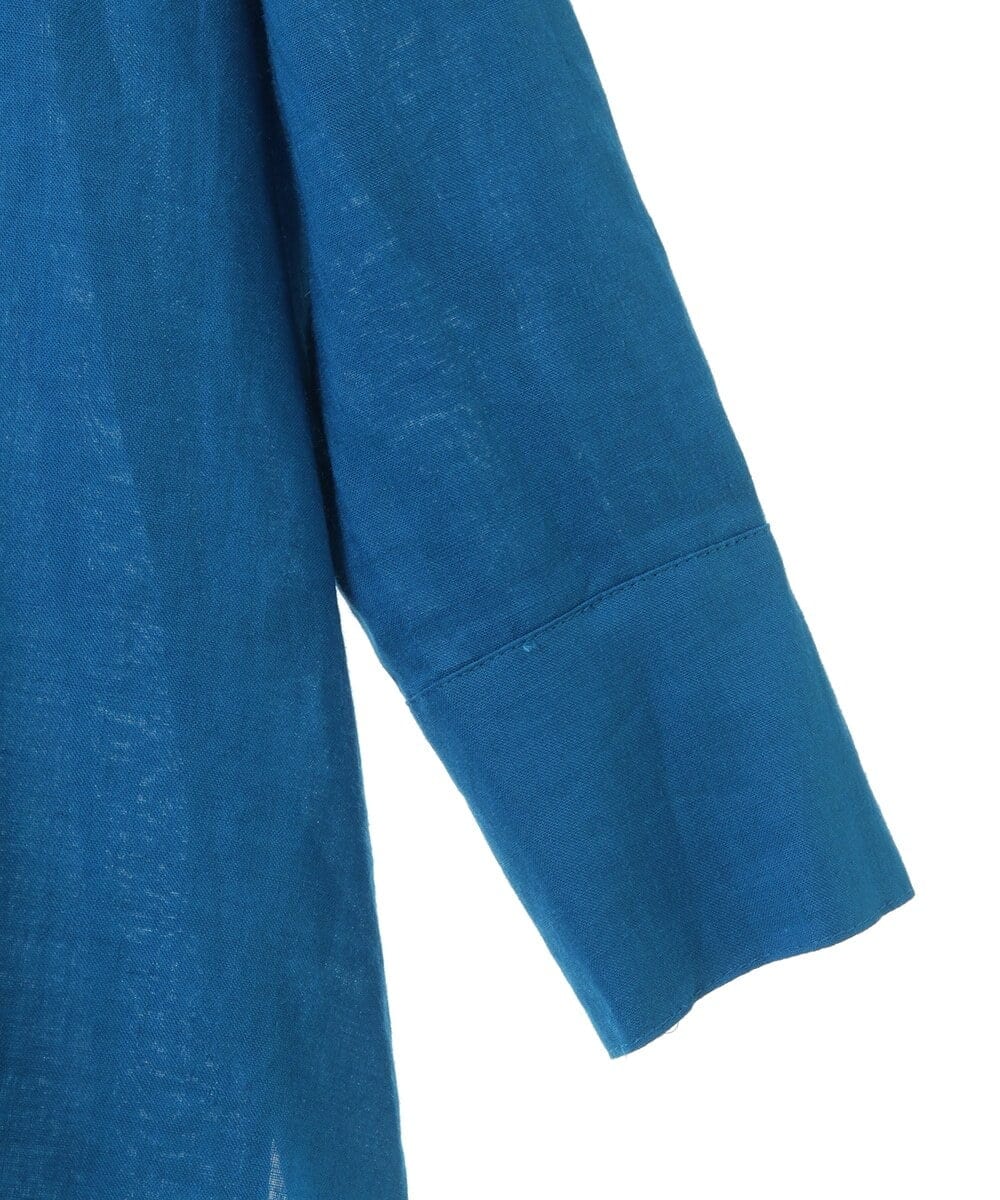 PHBGW48290 GEORGES RECH(小さいサイズ)(メゾン ドゥ サンク) ロゴ入りベーシックリネンシャツ ピンク