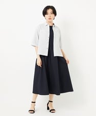 PHBHA55360 GEORGES RECH(小さいサイズ)(メゾン ドゥ サンク) [接触冷感/吸汗速乾]サッカーシャツブラウス ライトグレー