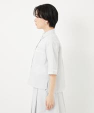 PHBHA55360 GEORGES RECH(小さいサイズ)(メゾン ドゥ サンク) [接触冷感/吸汗速乾]サッカーシャツブラウス ライトグレー