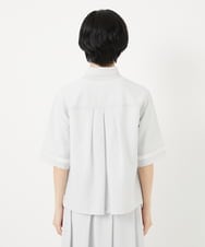 PHBHA55360 GEORGES RECH(小さいサイズ)(メゾン ドゥ サンク) [接触冷感/吸汗速乾]サッカーシャツブラウス ライトグレー