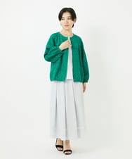 PHBHA56270 GEORGES RECH(小さいサイズ)(メゾン ドゥ サンク) コットンエンブロイダリー羽織ブラウス ホワイト