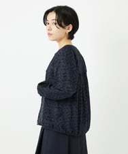 PHBHA56270 GEORGES RECH(小さいサイズ)(メゾン ドゥ サンク) コットンエンブロイダリー羽織ブラウス ホワイト