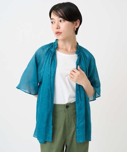 PHBHB01240 GEORGES RECH(小さいサイズ) ラミーローンラグランスリーブブラウス
