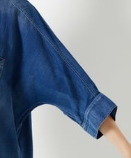 PHBHD41230 GEORGES RECH(小さいサイズ)(メゾン ドゥ サンク)  [セットアップ対応]ライトデニムドルマンスリーブブラウス ブルー