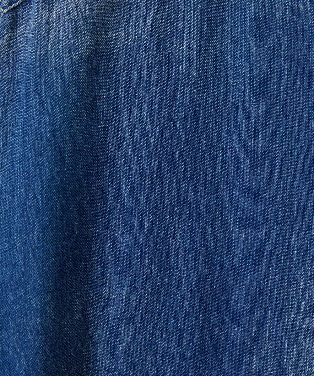 PHBHD41230 GEORGES RECH(小さいサイズ)(メゾン ドゥ サンク)  [セットアップ対応]ライトデニムドルマンスリーブブラウス ブルー