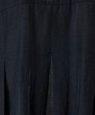 PHBHD44290 GEORGES RECH(小さいサイズ)(メゾン ドゥ サンク) メッシュシアータック5分袖ブラウス ベージュ