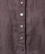 PHBHE66290 GEORGES RECH(小さいサイズ)(メゾン ドゥ サンク) ハシゴレースドルマンリネンタックシャツ ブルー