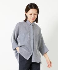 PHBHF04270 GEORGES RECH(小さいサイズ)(メゾン ドゥ サンク) [追加]ドルマンスリーブブラウス ネイビー