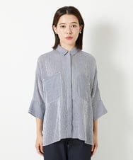 PHBHF04270 GEORGES RECH(小さいサイズ)(メゾン ドゥ サンク) [追加]ドルマンスリーブブラウス ネイビー