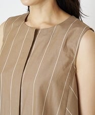 PHBHP03210 GEORGES RECH(小さいサイズ)(メゾン ドゥ サンク) 【セットアップ対応】ストライプノースリーブシャツ イエロー