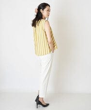 PHBHP03210 GEORGES RECH(小さいサイズ)(メゾン ドゥ サンク) 【セットアップ対応】ストライプノースリーブシャツ イエロー