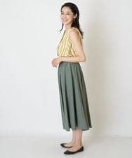 PHBHP03210 GEORGES RECH(小さいサイズ)(メゾン ドゥ サンク) 【セットアップ対応】ストライプノースリーブシャツ イエロー