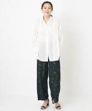 PHBHT04290 GEORGES RECH(小さいサイズ)(メゾン ドゥ サンク) ラミータンブラーピンタックシャツ ラベンダー