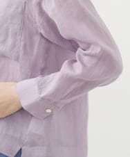PHBHW15250 GEORGES RECH(小さいサイズ)(メゾン ドゥ サンク) ラミーカルゼスキッパーシャツブラウス ラベンダー