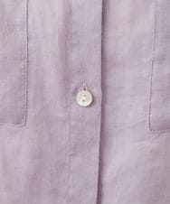 PHBHW15250 GEORGES RECH(小さいサイズ)(メゾン ドゥ サンク) ラミーカルゼスキッパーシャツブラウス ラベンダー