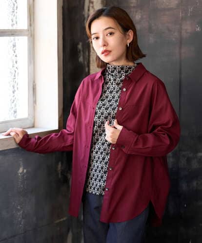 PHBJE24290 GEORGES RECH(小さいサイズ) フィブリルブロードシャツ