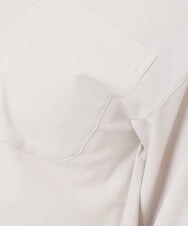 PHBJS03250 GEORGES RECH(小さいサイズ)(メゾン ドゥ サンク) [接触冷感]クロップドストレッチシャツブラウス ライトグレー