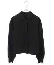 PHBJS03250 GEORGES RECH(小さいサイズ)(メゾン ドゥ サンク) [接触冷感]クロップドストレッチシャツブラウス ライトグレー