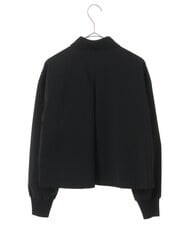 PHBJS03250 GEORGES RECH(小さいサイズ)(メゾン ドゥ サンク) [接触冷感]クロップドストレッチシャツブラウス ライトグレー