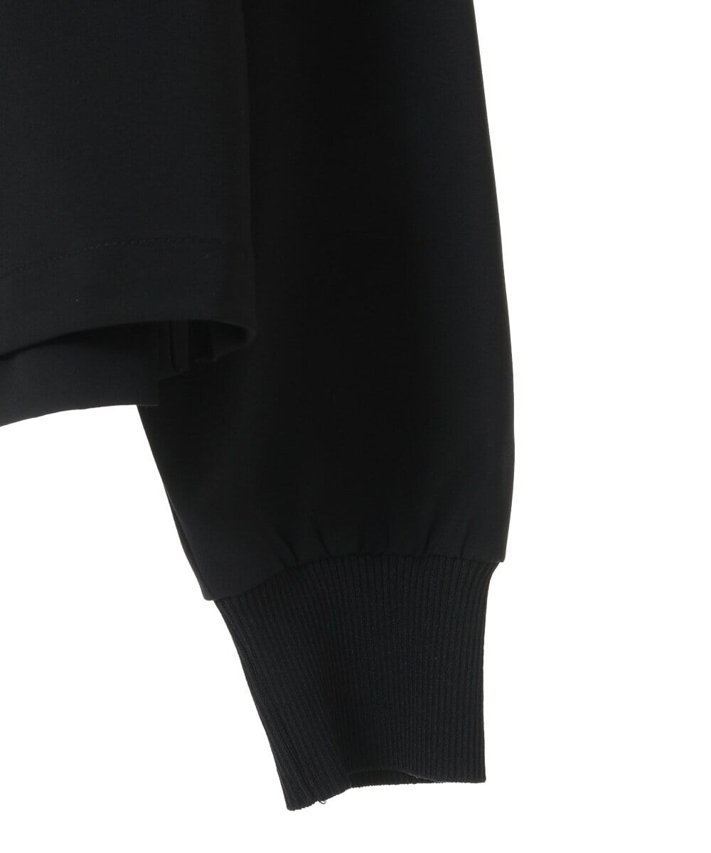 PHBJS03250 GEORGES RECH(小さいサイズ)(メゾン ドゥ サンク) [接触冷感]クロップドストレッチシャツブラウス ライトグレー