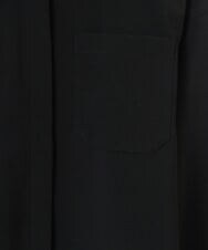 PHBJS03250 GEORGES RECH(小さいサイズ)(メゾン ドゥ サンク) [接触冷感]クロップドストレッチシャツブラウス ライトグレー