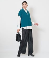 PHBJS18230 GEORGES RECH(小さいサイズ)(メゾン ドゥ サンク) ストレッチポプリンロゴ刺繍シャツ ホワイト