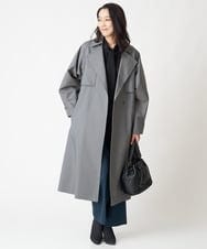 PHBJS36290 GEORGES RECH(小さいサイズ)(メゾン ドゥ サンク) ピンタック2WAYボウタイチュニックブラウス ブラック