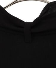 PHBJS36290 GEORGES RECH(小さいサイズ)(メゾン ドゥ サンク) ピンタック2WAYボウタイチュニックブラウス ブラック