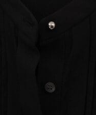 PHBJS36290 GEORGES RECH(小さいサイズ)(メゾン ドゥ サンク) ピンタック2WAYボウタイチュニックブラウス ブラック