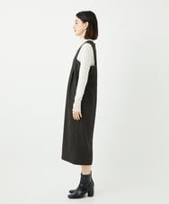 PHEAE58390 GEORGES RECH(小さいサイズ)(メゾン ドゥ サンク) ストライプVネックジャンパースカート ダークグレー