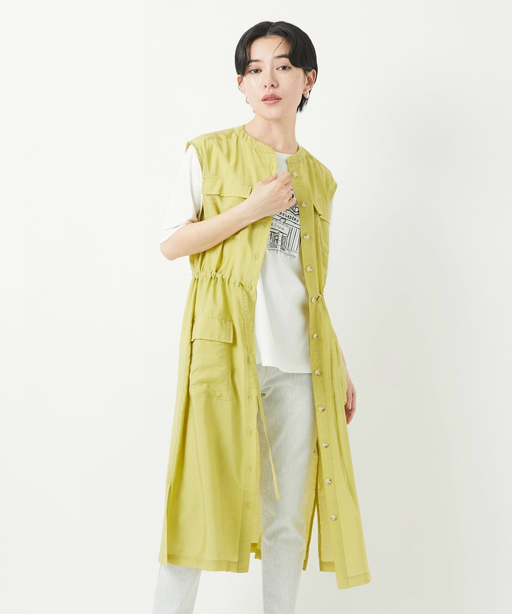 PHEGA05390 GEORGES RECH(小さいサイズ)(メゾン ドゥ サンク) ジレワンピース ネイビー