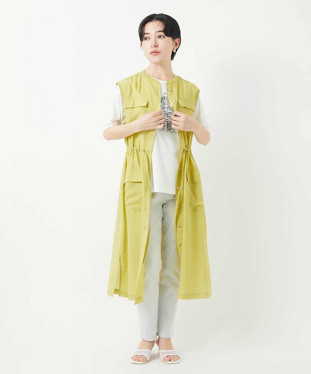 PHEGA05390 GEORGES RECH(小さいサイズ)(メゾン ドゥ サンク) ジレワンピース ネイビー