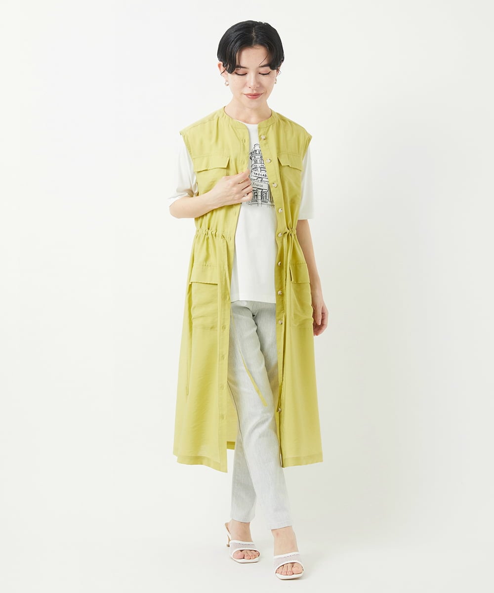PHEGA05390 GEORGES RECH(小さいサイズ)(メゾン ドゥ サンク) ジレワンピース ネイビー
