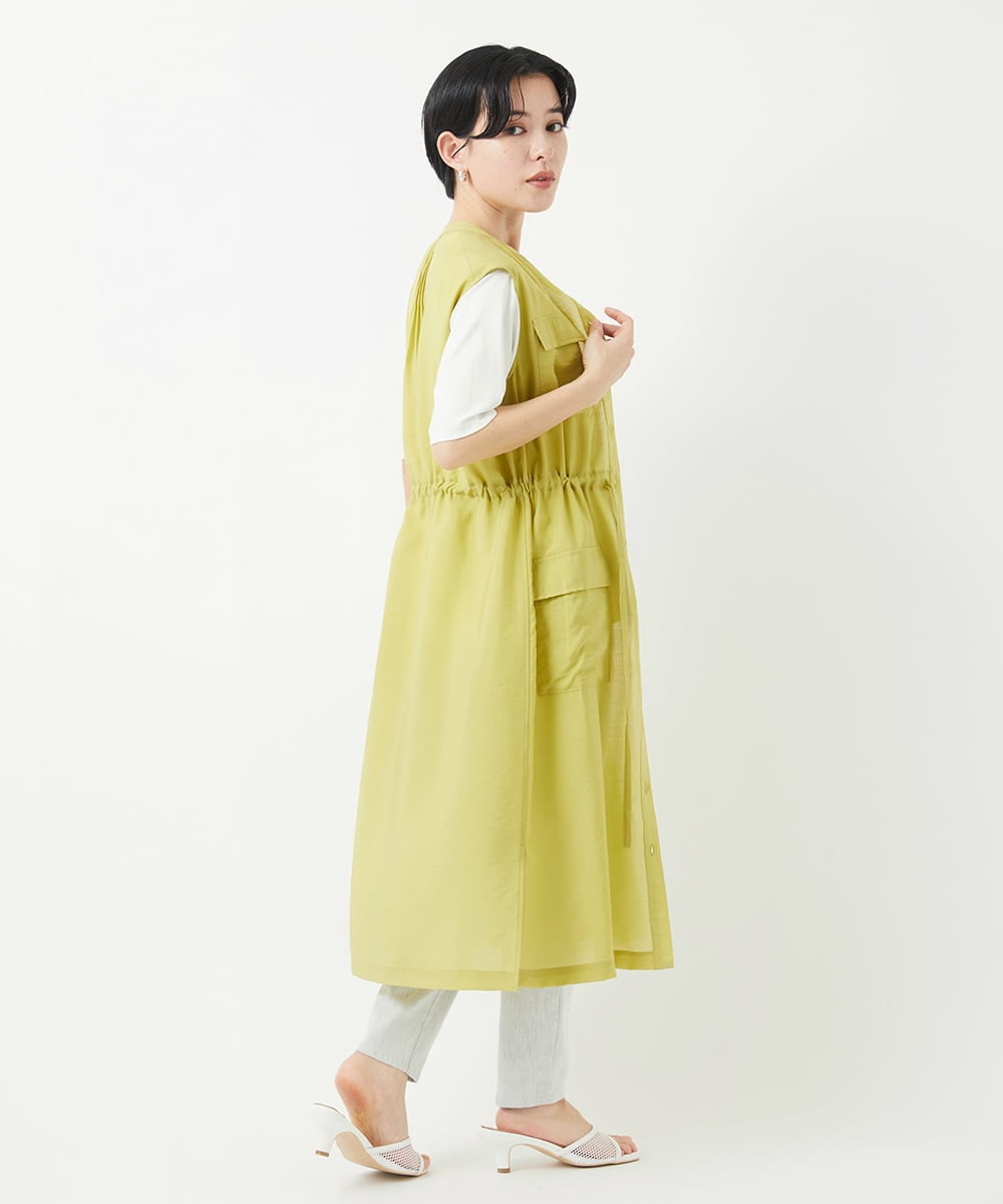 PHEGA05390 GEORGES RECH(小さいサイズ)(メゾン ドゥ サンク) ジレワンピース ネイビー