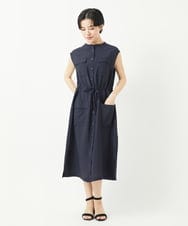 PHEGA05390 GEORGES RECH(小さいサイズ)(メゾン ドゥ サンク) ジレワンピース ネイビー