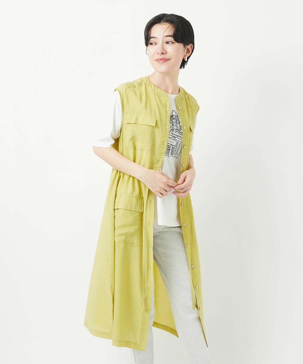 PHEGA05390 GEORGES RECH(小さいサイズ)(メゾン ドゥ サンク) ジレワンピース ネイビー