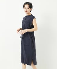PHEGA05390 GEORGES RECH(小さいサイズ)(メゾン ドゥ サンク) ジレワンピース ネイビー