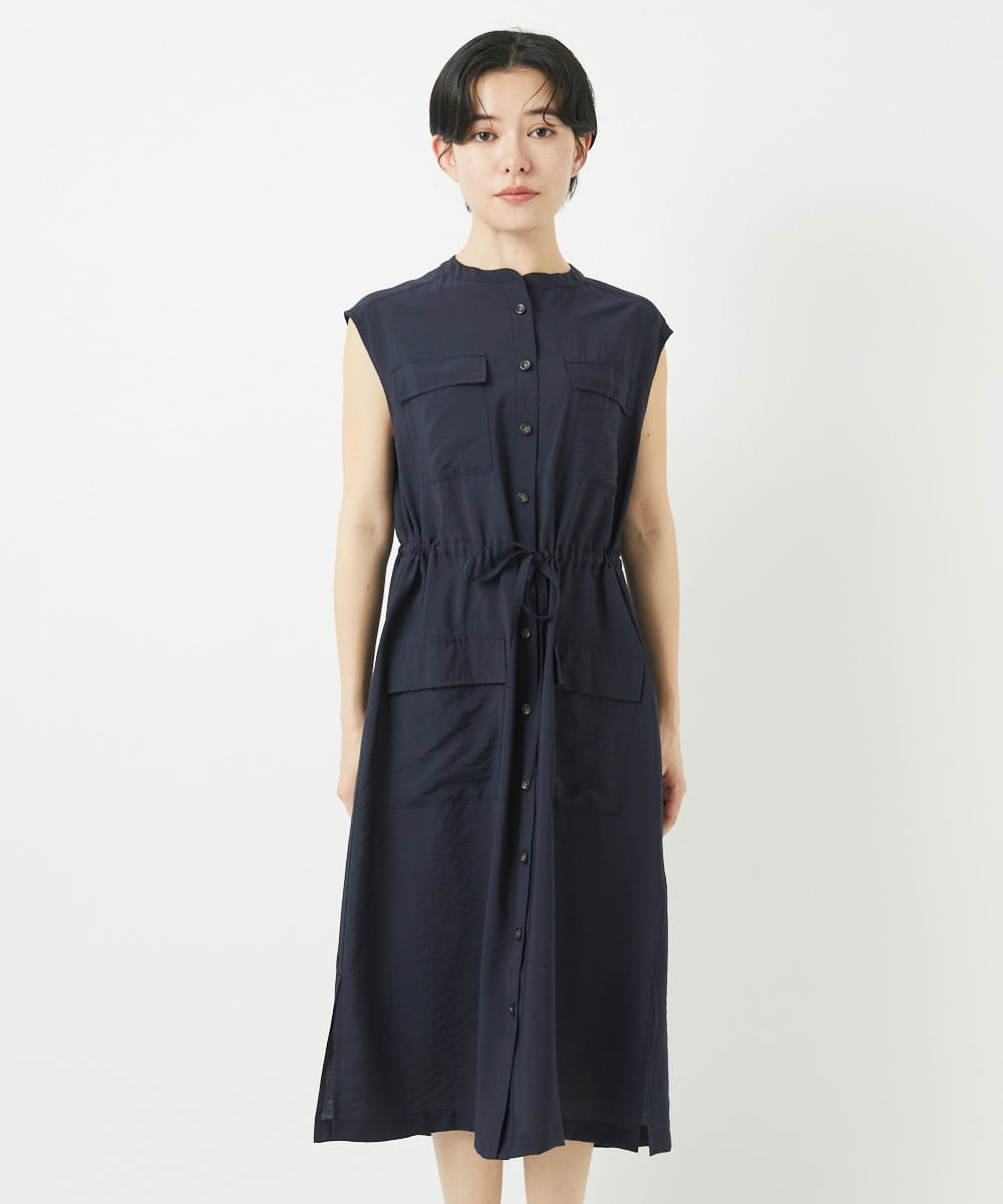 PHEGA05390 GEORGES RECH(小さいサイズ)(メゾン ドゥ サンク) ジレワンピース ネイビー