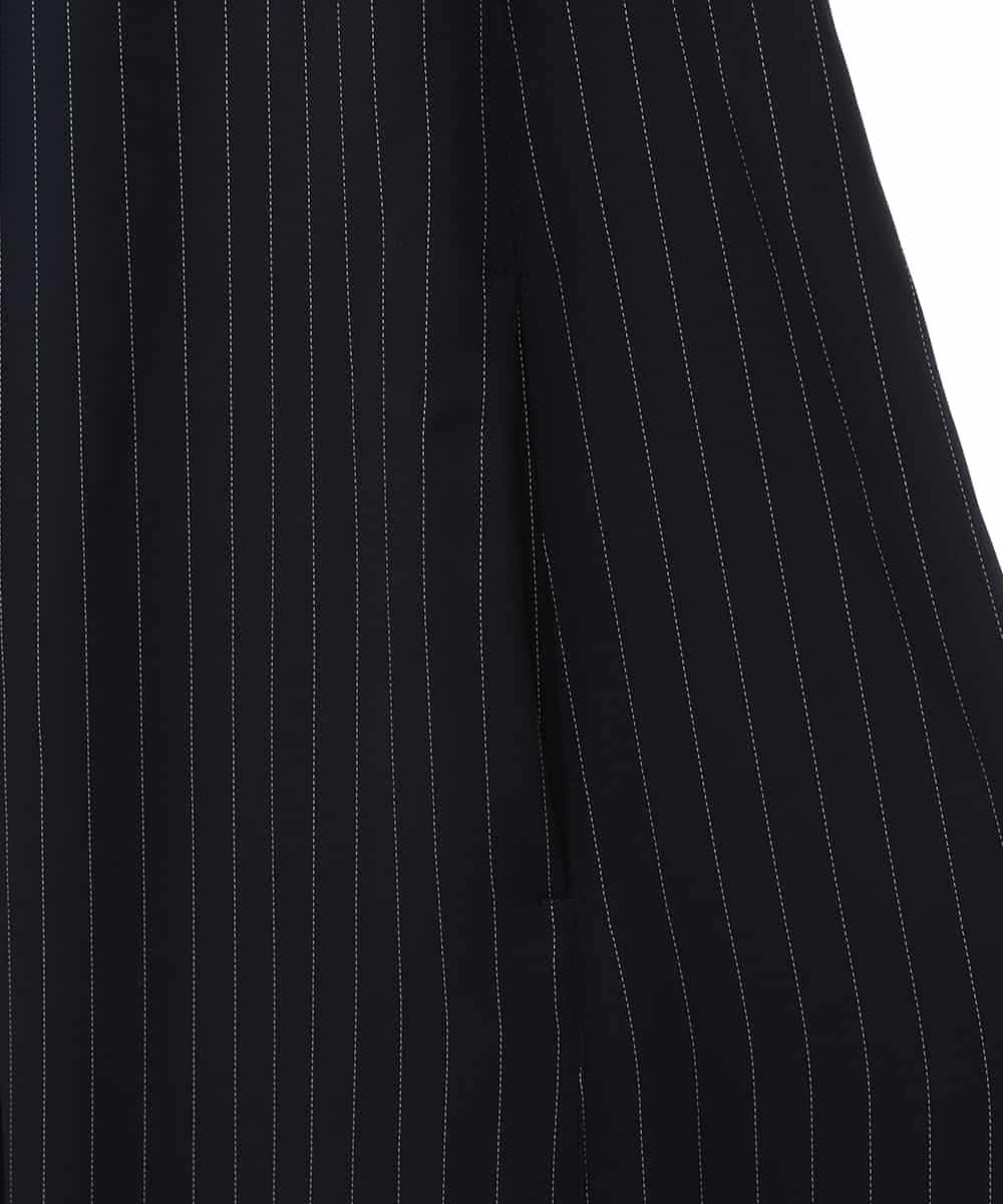 PHEGQ48330 GEORGES RECH(小さいサイズ)(メゾン ドゥ サンク) 【セットアップ対応】ピンストライプノースリーブワンピース ネイビー