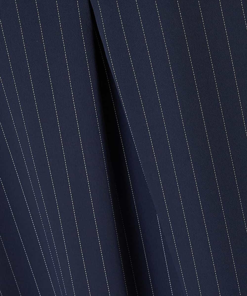 PHEGQ48330 GEORGES RECH(小さいサイズ)(メゾン ドゥ サンク) 【セットアップ対応】ピンストライプノースリーブワンピース ネイビー