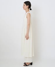 PHEGQ48330 GEORGES RECH(小さいサイズ)(メゾン ドゥ サンク) 【セットアップ対応】ピンストライプノースリーブワンピース ホワイト
