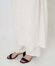 PHEGQ48330 GEORGES RECH(小さいサイズ)(メゾン ドゥ サンク) 【セットアップ対応】ピンストライプノースリーブワンピース ホワイト