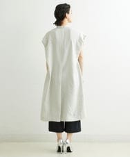 PHEGS35390 GEORGES RECH(小さいサイズ)(メゾン ドゥ サンク) [日本製]ビッグシルエットドレープワンピース   ライトグレージュ