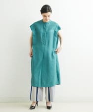 PHEGS35390 GEORGES RECH(小さいサイズ)(メゾン ドゥ サンク) [日本製]ビッグシルエットドレープワンピース   ライトグレージュ