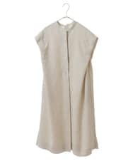 PHEGS35390 GEORGES RECH(小さいサイズ)(メゾン ドゥ サンク) [日本製]ビッグシルエットドレープワンピース   ライトグレージュ