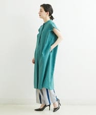 PHEGS35390 GEORGES RECH(小さいサイズ)(メゾン ドゥ サンク) [日本製]ビッグシルエットドレープワンピース   ライトグレージュ