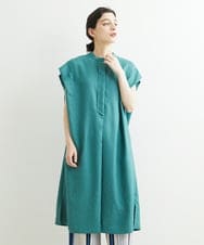 PHEGS35390 GEORGES RECH(小さいサイズ)(メゾン ドゥ サンク) [日本製]ビッグシルエットドレープワンピース   ライトグレージュ