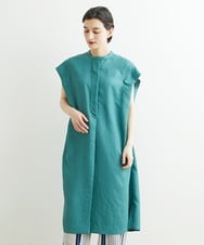 PHEGS35390 GEORGES RECH(小さいサイズ)(メゾン ドゥ サンク) [日本製]ビッグシルエットドレープワンピース   ライトグレージュ